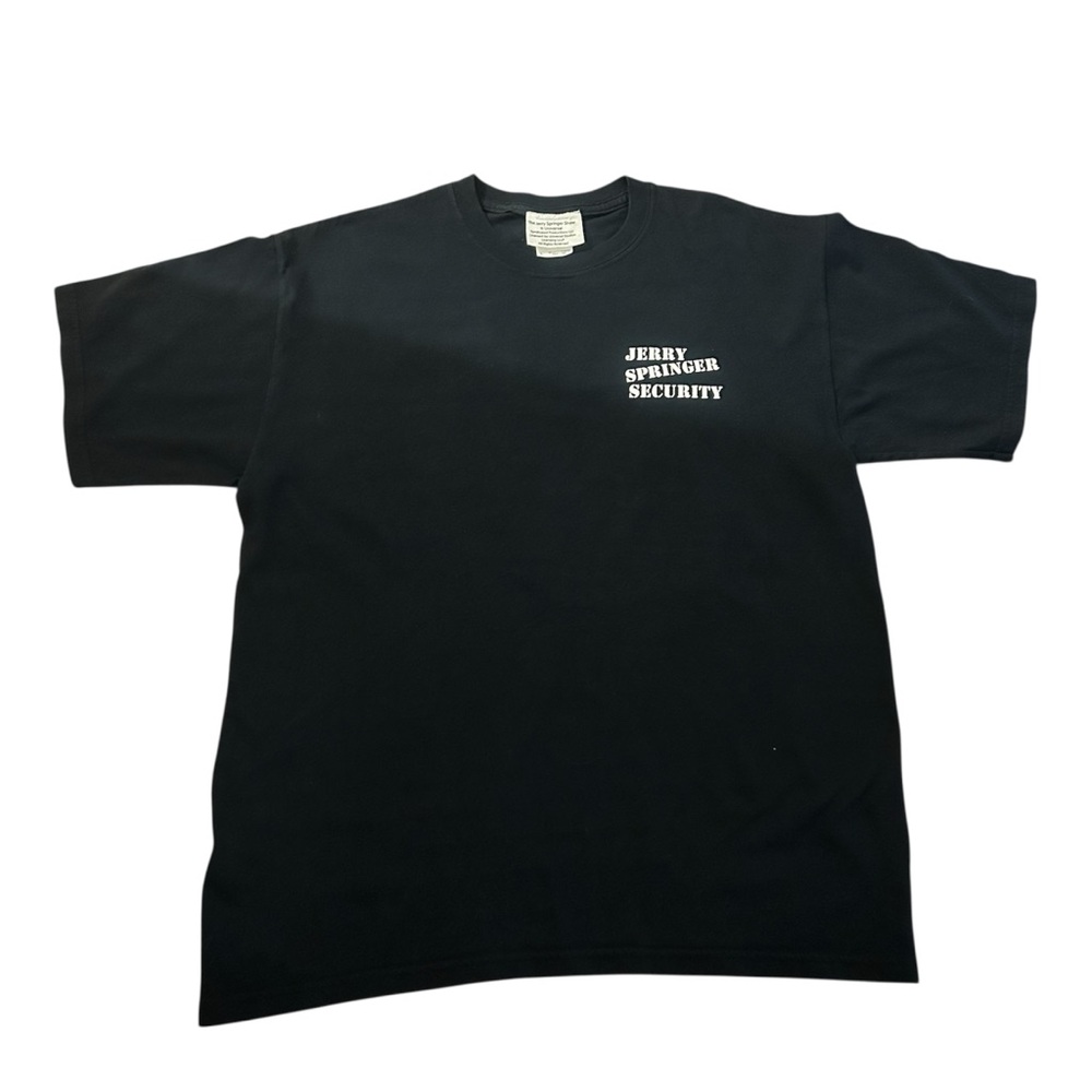 90s 2000s Vintage Jerry Springer TV Show Security Staff Uniform T-Shirt
